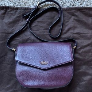 Plum Kate Spade crossbody purse